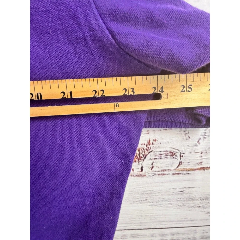 Vintage Polo Ralph Lauren Polo Shirt XL Purple 100% Cotton Preppy Ivy Pique